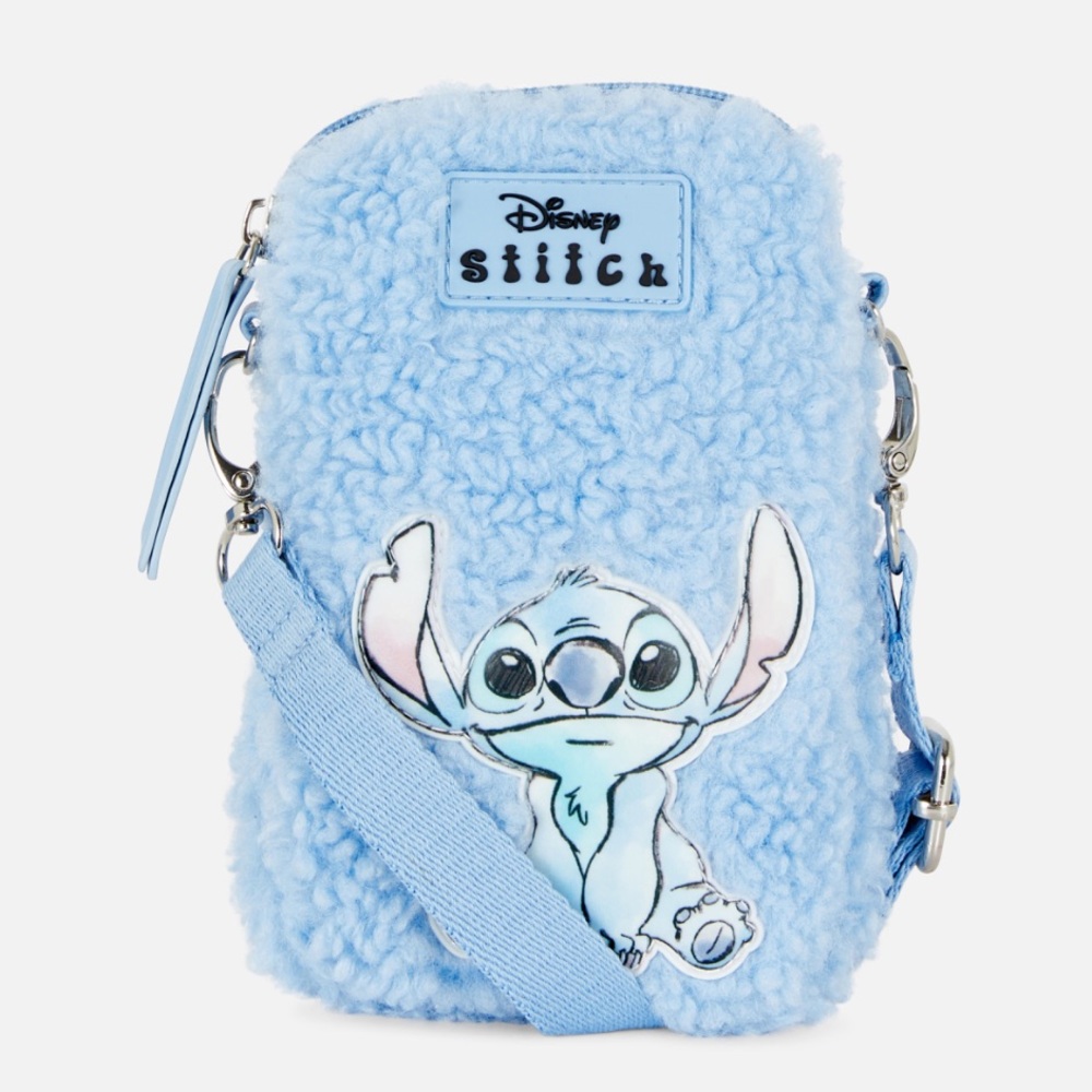 NWT Disney Stitch Fuzzy blue crossbody bag - Picture 9 of 9
